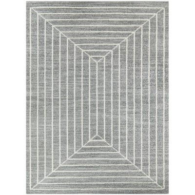 Elias Stripe Kids' Area Rug Gray - Balta Rugs : Target