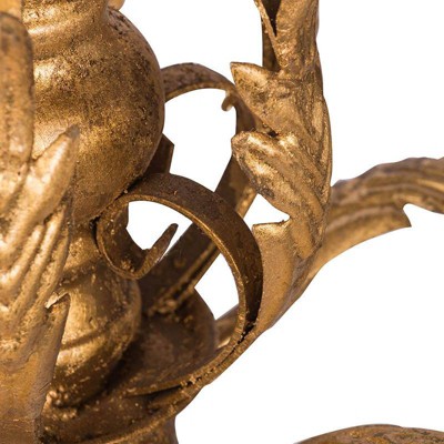 Vintage Elegance Swag-Style Crystal Candle Chandelier in Gold