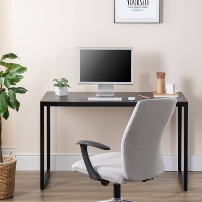 Jennifer 47'' Deep Espresso Metal Frame Desk