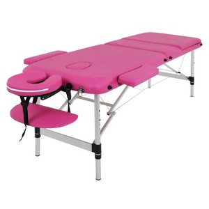 BestMasssage Massage Table 3 Folding Lash Spa Bed Professional Portable Massage Bed - 1 of 4