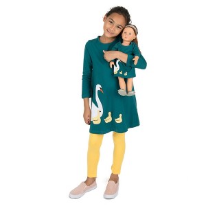Leveret Girl and Doll Matching Cotton Dress - Animal Prints - 1 of 4