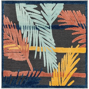 Unique Loom    Belize Outdoor Ambergris Area Rug - 1 of 4
