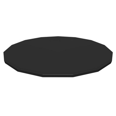 Bestway Round Pool Cover for Above Ground Pro Frame Pools with Drain Holes and Secure Tie-Down Ropes