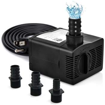 Costway 240GPH Submersible Pump (900L/H, 22W) Fountain Water Pump with 7.2ft High Lift