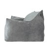 CAVINAS Chenille Oversized Bean Bag Chair,Lazy Chair with Armrests,Cozy Lounge Chair for Living Room - 4 of 4