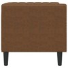 vidaXL Chesterfield Sofa Chair Brown Faux suede leather (100% polyester) - 4 of 4