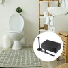 Unique Bargains Wall-Mount for Toilet Bathroom Kitchen Double-Roll Tissue Holder Black 1 Pcs - 2 of 4