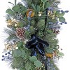 HGTV 5' Swiss Chic Decorated Christmas Artificial Swag: Faux Floral, Indoor Universal Placement - 2 of 3