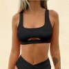 Women's Sensorial Spring Bright Red Cut-Out Bikini Top - Cupshe - 4 of 4