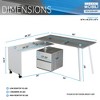 Anybear Grey Rotating Multi-Positional Modern Desk - 4 of 4