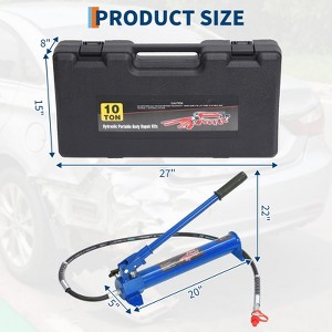 Steel Split Jack - Heavy Duty Jack, Hydraulic Jack, Long Handle Jack, Leak-Free Hydraulic Jack, 1.4m Hose Jack - 1 of 4