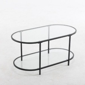 Karl Home Oval Glass Coffee Table - 1 of 4