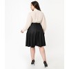 Unique Vintage Women's Plus Retro Style High Waist Vivien Swing Skirt - 3 of 4