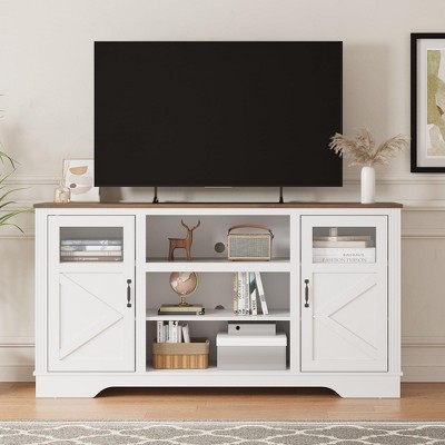 Farmhouse TV Stand , Entertainment Center for 65/60/55 Inches Televisions