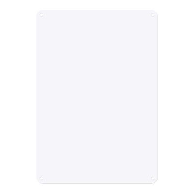 Unique Bargains Aluminum Reflective UV Protected Waterproof White Blank Metal Signs 1 Pc