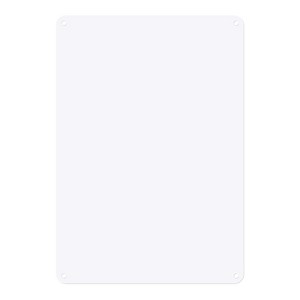Unique Bargains Aluminum Reflective UV Protected Waterproof White Blank Metal Signs 1 Pc - 1 of 4