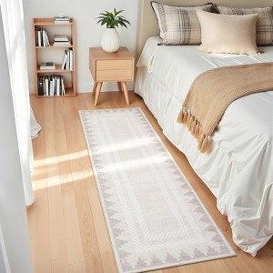 Garvee Modern Border Area Rug Washable Soft Low Pile Non Slip Rugs for Living Room Bedroom Home Decor - 1 of 4