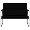 vidaXL Bench Black 39.4 in.x25.2 in.x31.5 in. Faux Leather - 3 of 4