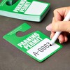 Stockroom Plus 50 Pack Green Parking Permit Hang Tags, Temporary Hanging Passes Blank Plastic Placards for Car Rear View Mirror, Bulk - 2 of 4
