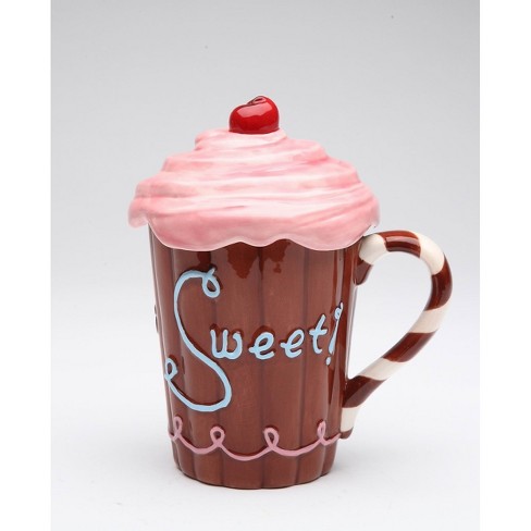 Kevins Gift Shoppe Ceramic Life is Sweet Pink Cupcake Mug - image 1 of 4