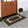 A1HC Natural Coir and Rubber Large Welcome Doormat, 18"x30", Easy to Clean Front Door Entry Doormat - 3 of 4