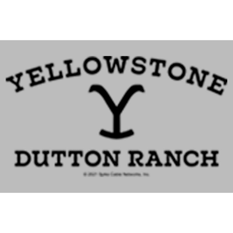 Juniors Womens Yellowstone Black Dutton Ranch Black Branding Pocket Logo T-Shirt, 2 of 5