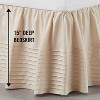 Multi Pleat Queen and King Size Bed Skirt by Martex - 2 of 4