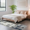Washable Rug - Ultra Soft Area Rug, Non Slip Abstract Rug, Foldable, Stain Resistant Rugs for Living Room Bedroom, Modern Fuzzy Rug - 3 of 4