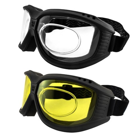 2 Pairs Of Birdz Eyewear Hawk Safety Goggles With Clear, Yellow Lenses ...