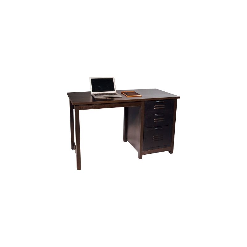 3 Drawer Norwood Range Writing Desk Espresso - OneSpace, 2 of 9
