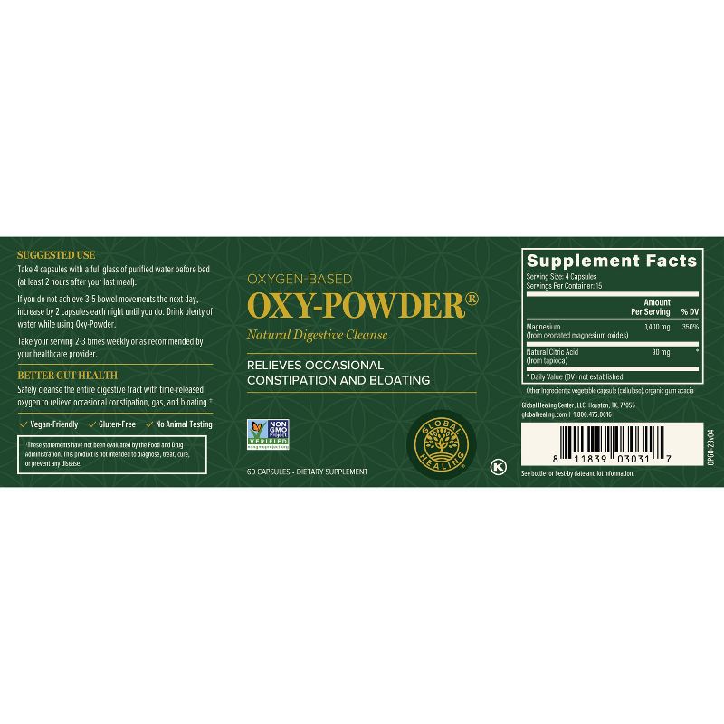 Global Healing Oxy-Powder, Safe and Natural Colon Cleanse, 4 of 8