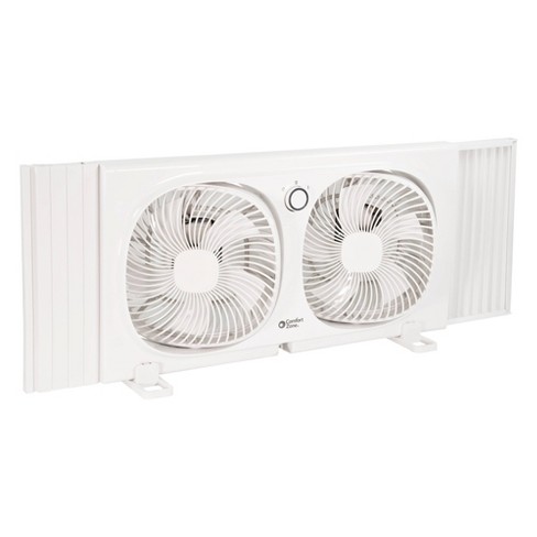 skrivning Beskrivelse crush Comfort Zone Dual Window Fan With Bug Screen : Target