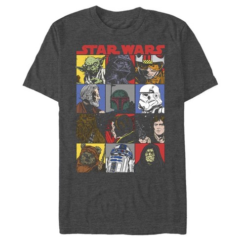 Men's Star Wars Comic Strip Cartoon Group T-Shirt - image 1 of 4