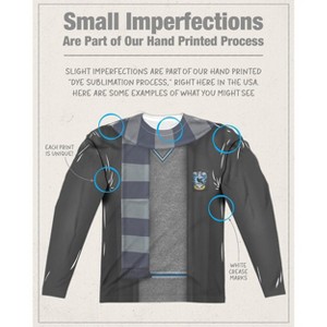 Men's Harry Potter Ravenclaw Block Scarf Long Sleeve Costume T-Shirt - 1 of 4