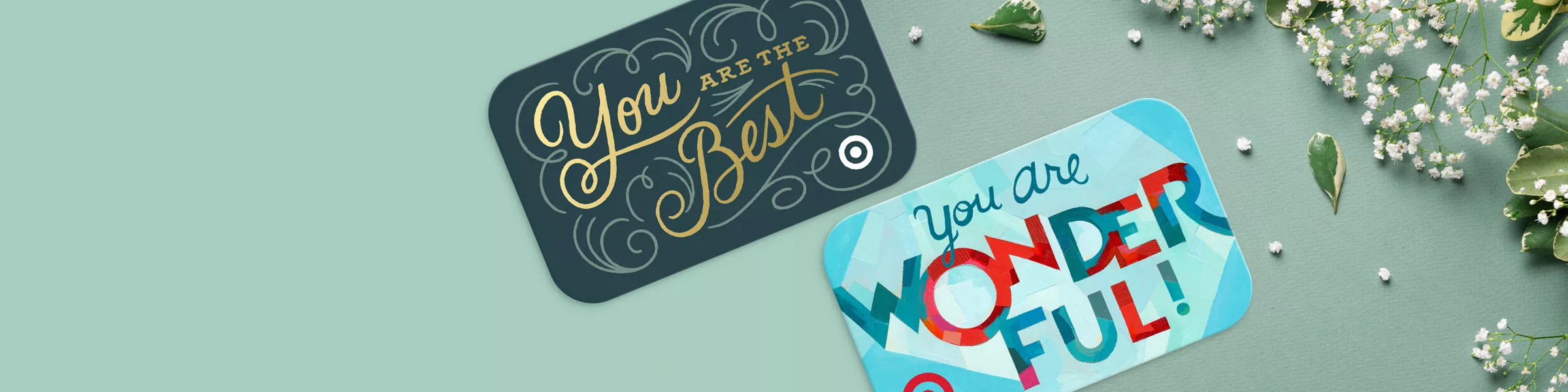 you are the best, you are wonderful Gift cards