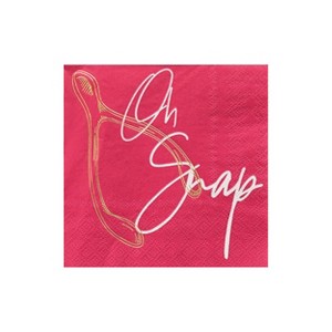 Jollity & Co. - Oh Snap Cocktail Napkins - Pack of 20 Paper Napkins - 1 of 3