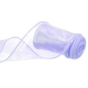 Unique Bargains Gift Wrapping Wide Sheer Wired Pastel Shimmer Iridescent Chiffon Ribbons 1 Pc - 1 of 4