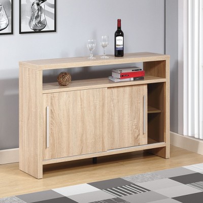 NicBex Farmhouse Sideboard Cabinet with Storage Kitchen Storage Cabinet with Sliding Doors for Kitchen,Living Room,Natural