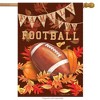 Family & Football Fall House Flag Autumn Leaves Sports 28" x 40" Briarwood Lane - 2 of 4