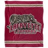Lafayette College Primary Logo Stripes Silky 50x60 Blanket, 1 Sided - 2 of 4