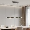 Claxy Modern Linear Wave LED Pendant Light Brownish Gold 3000K - 2 of 4