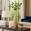 Decorative Metal Leaf Vase for Living Room Decor - Elegant Flower Vase for Bedroom, Entryway, and Home Decor - 2 of 4