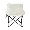 Racxily Portable Folding Camping Chairs (2PCS),with Carry Bag | Durable Steel Frame, Cushioned Seating, Side Pockets,Beaches, Barbecues,Beige - 2 of 4