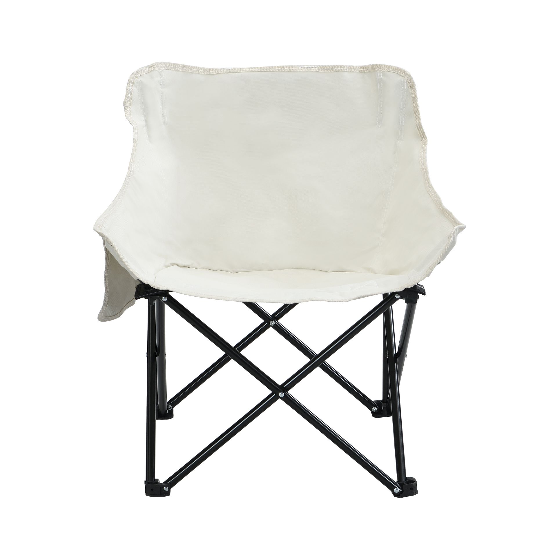Yinvani Outdoor Camping Chair, Folding/Portable/Adjustable reclining Chair with Side Pockets & Cup Holder & Carry Bag, Beige