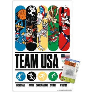 Trends International Looney Tunes x Team USA - Bars Unframed Wall Poster Prints - 1 of 4