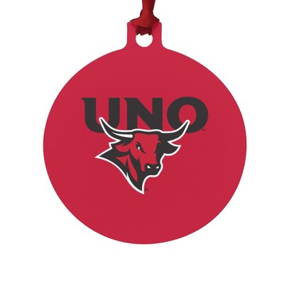 Omaha Secondary Logo Aluminum Holiday Christmas Tree Ornament