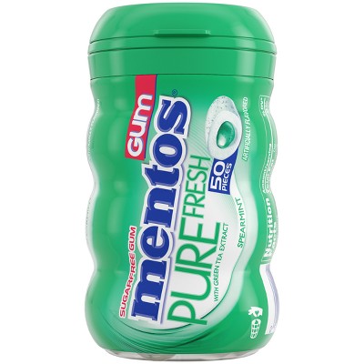 Mentos Pure Fresh Spearmint Sugar-Free Gum - 50ct