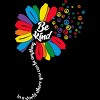 Adult Design By Humans You Can Be Anything Be Kind Flower Pride By HARGOOTank Top - 2 of 2