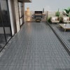 GlasFlength Carpet Tiles 22 Pack 11.8" WPC Interlocking Deck Tiles, Wood-Look Flooring for Patio Poolside Balcony Backyard, Ash, 11.8"*11.8"*0.8" - 4 of 4