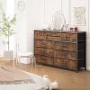 Whizmax 10-Drawer Multifunctional TV Stand & Dresser with Metal Frame | Space-Saving Bedroom Storage Organizer for Clothes & Media - 3 of 4